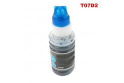 Epson T07D2, C13T07D24A azúrová (cyan) kompatibilná cartridge