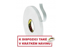 3M 9508W Montážní pěnová oboustranná páska, bílá 12 mm x 66 m