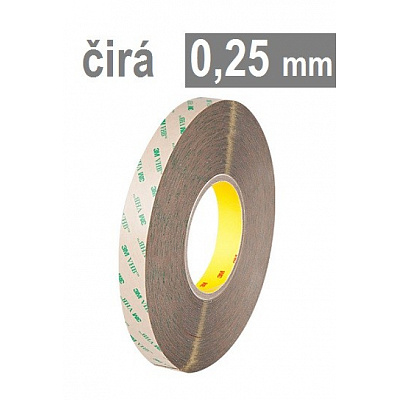 3M VHB™ 9473,  hr. 0,25 mm, tenká číra obojstranne lepiaca páska bez nosiča 50 mm x 55 m