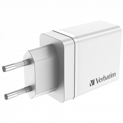 VERBATIM Univerzálny adaptér nabíjačka CHR-30EU2, 30W, 1x USB-C, 3x USB biela
