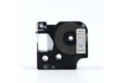 Kompatibilná páska s Dymo 45011, S0720510, 12mm x 7m, modrá tlač/priehľadný podklad