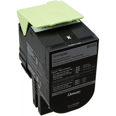 Lexmark 80C20K0 čierny (black) originálny toner