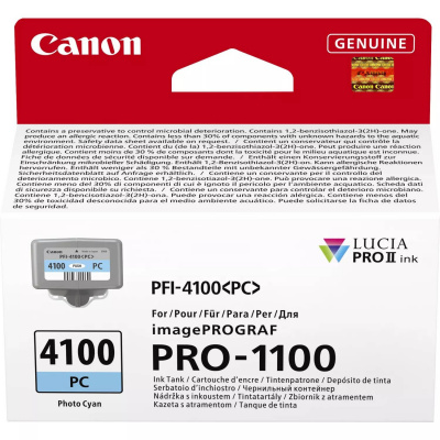 Canon PFI-4100 6781C001 foto azúrová (photo cyan) originálna cartridge