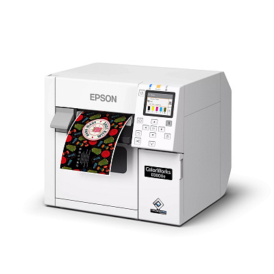 Epson ColorWorks D3800e C31CK03202, farebná tlačiareň štítkov USB, Ethernet, white