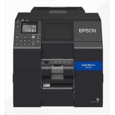 Epson ColorWorks CW-C6000Pe C31CH76202, peeler, disp., USB, Ethernet, black, barevná tiskárna štítků