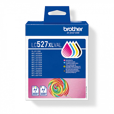 Brother LC-527XLVAL farebná (CMYK) originálna cartridge