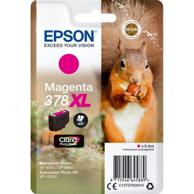 Epson 378XL T37934010 purpurová (magenta) originálna cartridge