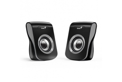 Genius reproduktory SP-Q180 31730026400, 2.0, 6W, černošedé, regulace hlasitosti, stolní, 150Hz-20kHz