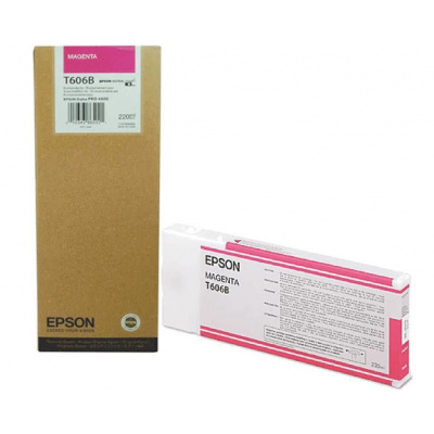 Epson T606B00 purpurová (magenta) originálna cartridge