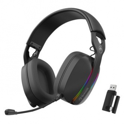 Marvo Pulz 70W HG9086W BK, herní sluchátka, ovládání hlasitosti, černá, Tri-mode