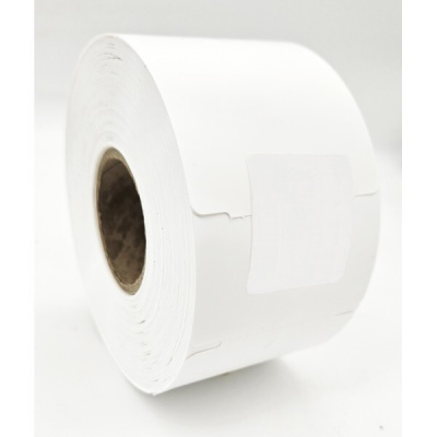 Nelepiace etikety z PVC, 58x101 mm, 500 ks, pre TTR, biele, rolka