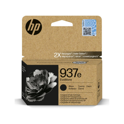 HP 937e 4S6W9NE EvoMore čierna (black) originálna cartridge