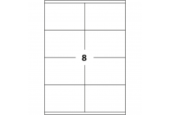 Samolepiace etikety 105 x 74 mm, 8 etikiet, A4, 100 listov