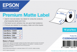 Epson C33S045532 Premium Matte, pre ColorWorks, 102x76mm, 440ks, biele samolepiace etikety