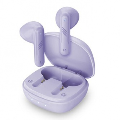 Genius HS-M905BT 31710025401, mikrofon, přepínání skladeb, fialová, 2.0, s nabíjecí krabičkou, sportovní typ USB-C