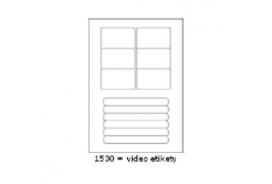 Samolepiace etikety 76 x 45,5 mm, 12 etikiet, A4, 100 listov