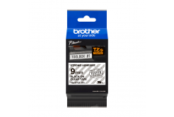 Brother TZ-S121 / TZe-S121 Pro Tape, 9mm x 8m, čierna tlač/priehľadný podklad, originálna páska