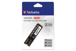Verbatim 31827 Vi5000, SSD Interný disk, 2000GB, M.2, NVMe, 5000 MB/s-R, 4300 MB/s-W, čierny