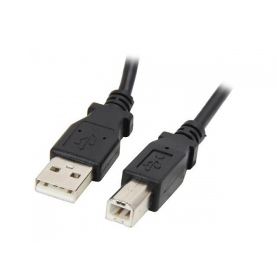 USB kábel A-B čierny