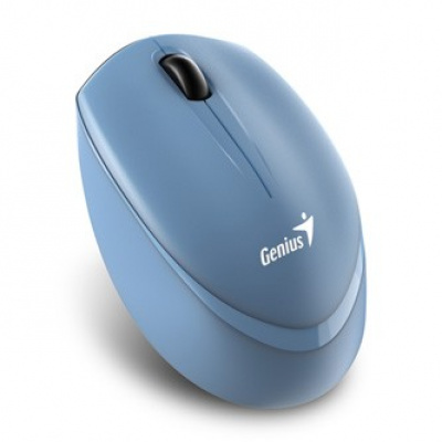 Genius Myš NX-7009 31030030401, 1200DPI, 2.4 [GHz], optická, 3tl., bezdrátová, modrá, 1 ks AA, Blue-Eye senzor, symetrická