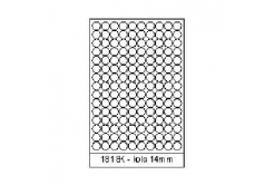 Samolepiace etikety 18 x 18 mm, 150 etikiet, A4, 100 listov