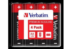 VERBATIM Alkalické baterie AA, 4 Pack - Shrink