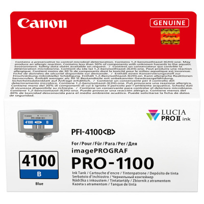 Canon PFI-4100 6786C001 modrá (blue) originálna cartridge
