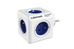 Cubenest - PowerCube, 0.1m, ORIGINAL USB, modrá, POWERCUBE, 5x zásuvka