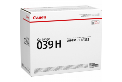 Canon CRG-039H (0288C001) čierný (black) originálny toner