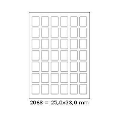 Samolepiace etikety 25 x 33 mm, 42 etikiet, A4, 100 listov