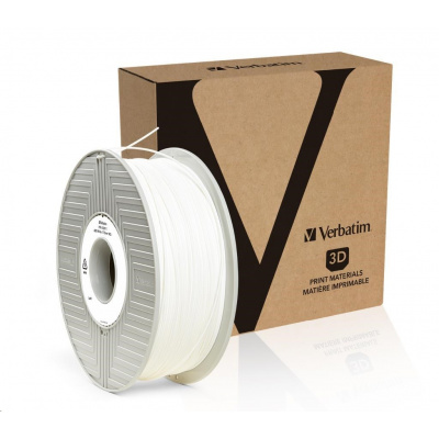 Verbatim 55027 3D filament, ABS, 1,75mm, 1000g, 404m, Biely (White)