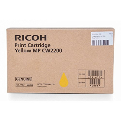 Ricoh originálna cartridge 841638, yellow, Ricoh MPC W2200SP, MP CW2201