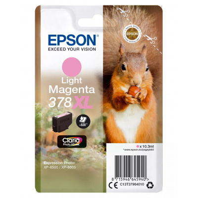 Epson C13T37964010 svetlo purpurová (light magenta) originálna cartridge
