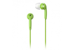 Genius HS-M320 31710005416, sluchátka, bez ovládání hlasitosti, zelené, špuntová typ 3.5 mm jack