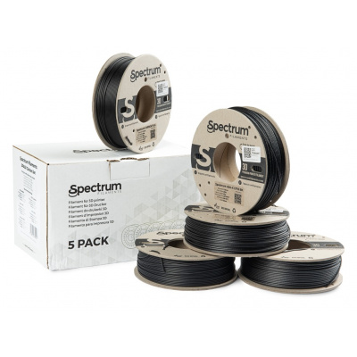 Spectrum 80757 3D filament, 5PACK PLA Carbon Set, 1,75mm, 5x250g, Čierny (Black)