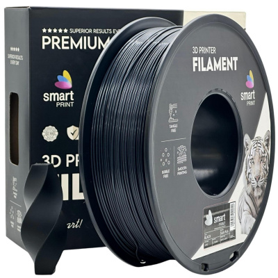 Smart Print FG-S88-E1, 3D filament, PLA Silk, 1,75mm, 1000g, Čierny (Black)