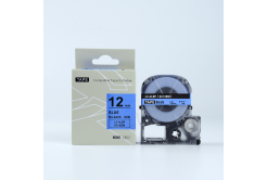 Epson LTS12BW, 12mm x 5m, modrý tisk / bílý podklad, kompatibilní páska