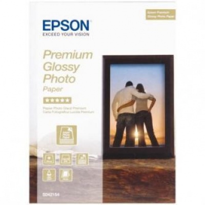 Epson Premium Glossy Photo Paper, foto papír, lesklý, bílý, Stylus Color, Photo, Pro, 13x18cm,