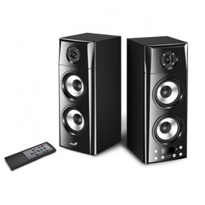 Genius reproduktory SP-HF2800 BT 31730022400, 2.0, 60W, černé, dálkové ovládání, BT 5.0, 3pásmové, LCD display, podpora TWS, RCA vstup, Blueto