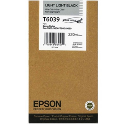 Epson C13T603900 světle světle čierna (light light black) originálna cartridge