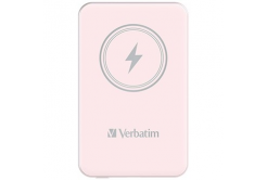 Verbatim 32243 power banka s bezdrôtovým nabíjaním, 5V, 5 000mAh, růžová