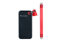 Verbatim 32192 Pocket SSD Black/Red, SSD externý disk, 1000GB, M.2, 1000 MB/s-R, 1000 MB/s-W, USB-C, červený