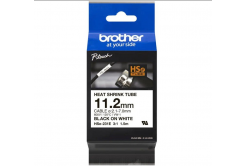 Brother HSe-231E Pro Tape, 11.2 mm x 1.5 m, čierna tlač / biely podklad , originálna páska