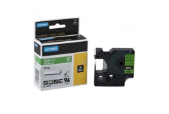 Dymo 1805414, 12mm x 5,5m, biela tlač/zelený podklad, originálna páska