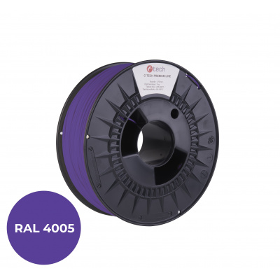 C-Tech 3DF-P-PETG1.75-4005 3D filament, PREMIUM LINE, PETG, RAL4005, 1,75mm, 1000g, modrý/fialová (Blue-Violet)