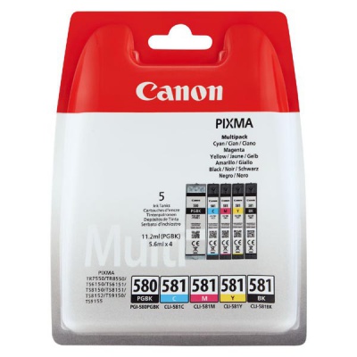 Canon PG-580 + CL581 CMYBk 2078C005 multipack originálna cartridge