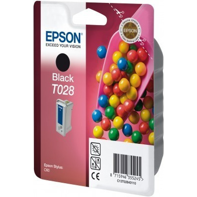Epson C13T028401 čierna (black) originálna cartridge