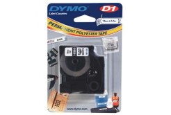 Dymo D1 16960, S0718070, 19mm x 5,5m čierna tlač / biely podklad, originálná páska