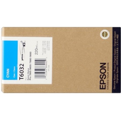 Epson T603200 azúrová (cyan) originálna cartridge