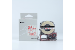 Epson LK-ST36RW, 36mm x 9m, červený tisk / průhledný podklad, kompatibilní páska
